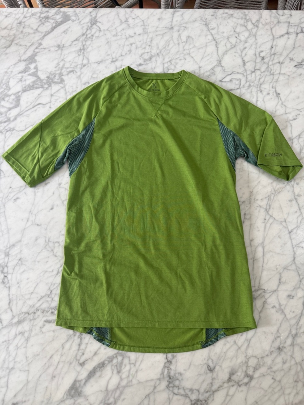 Men's Kitsbow Sz XS Cycling Short-Sleeve Green Performance Shirt